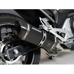 HONDA NC700X/S 2012-2013/ NC750X/S 2014-2015 P-TEC II SS BLACK SLIP-ON