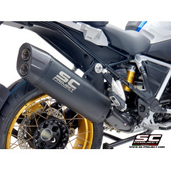 BMW R 1250 GS (2019 - 2024) - ADVENTURE, TITANIUM MATT PAINTED MUFFLER WITH CARBON FIBER ENDCAP