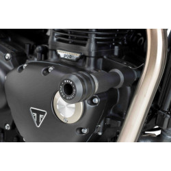 VINTAGE FRAME SLIDERS FOR TRIUMPH - BLACK